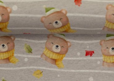 Isla bear alphensweat grey with bears by Swafing